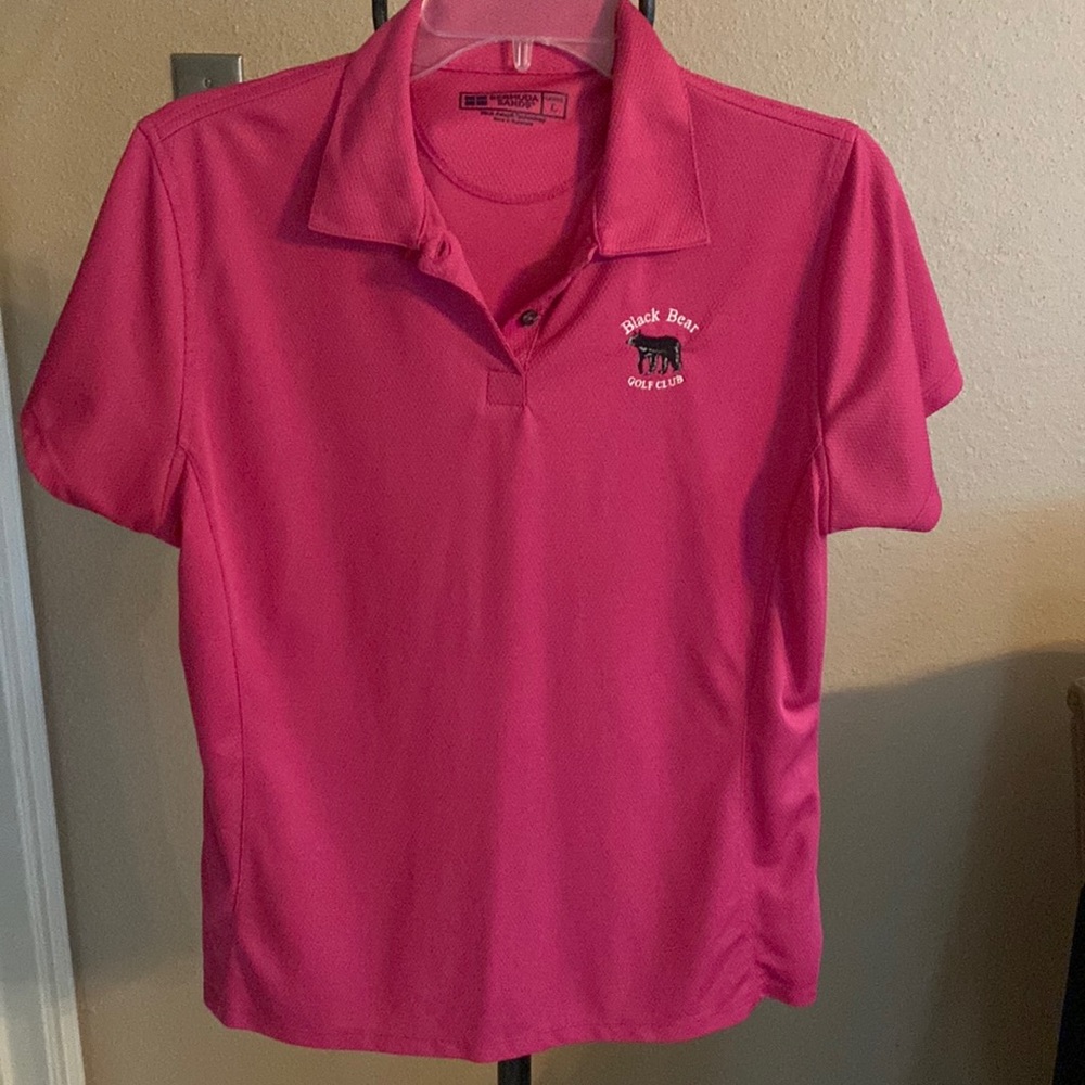 Bright pink, ladies large, great condition polo